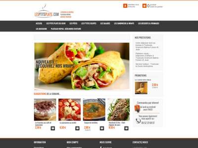 SITE DE VENTE EN LIGNE – LIVRAISON DE REPAS