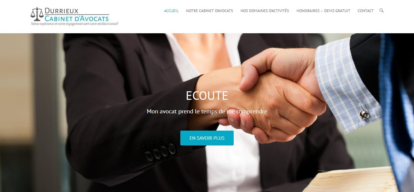 Création site Avocat Toulouse Durrieux Avocats Agence Web