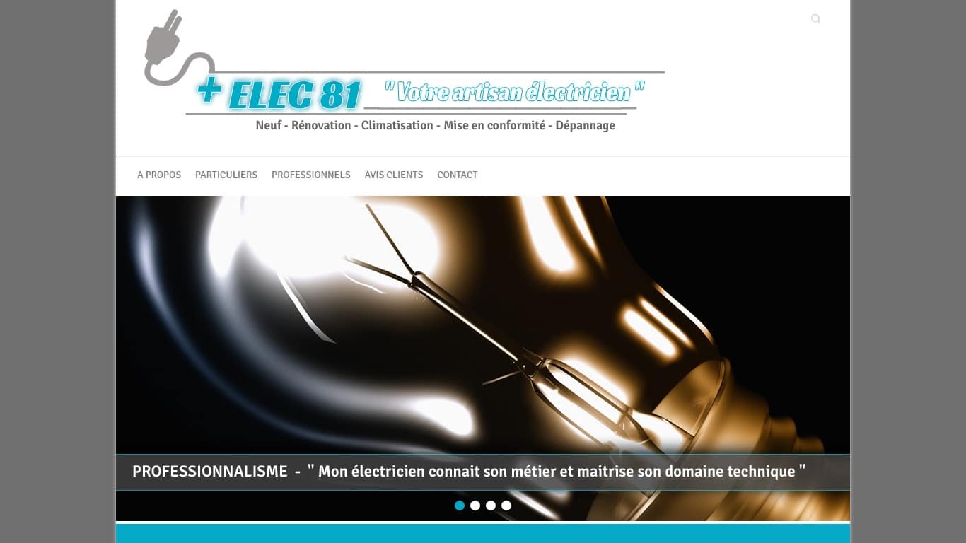 Site internet artisan électricien à Toulouse
